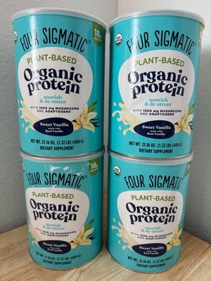 *Read* 4x Four Sigmatic Organic Plant Based Sweet Vanilla Protein Powder 07/2026