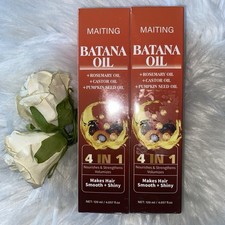 2X Bataan, Rosemary. Black Castor Oils 4-in-1 Hair Nourish Strengthen Shine