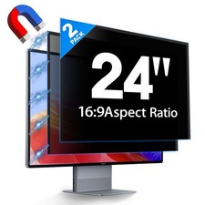 JEAPKA 2 Pack Hidden Design Magnetic Computer Privacy Screen 24 inch, Removab...