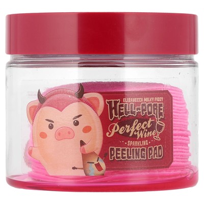 Milky Piggy, Hell-Pore, Perfect Wine Sparkling Peeling Pad , 30 Sheets, 6.76 fl