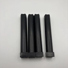 Lego Support 2 x 2 x 11 Solid Pillar Black Lot Of 4 Part 6168c01 Very Used