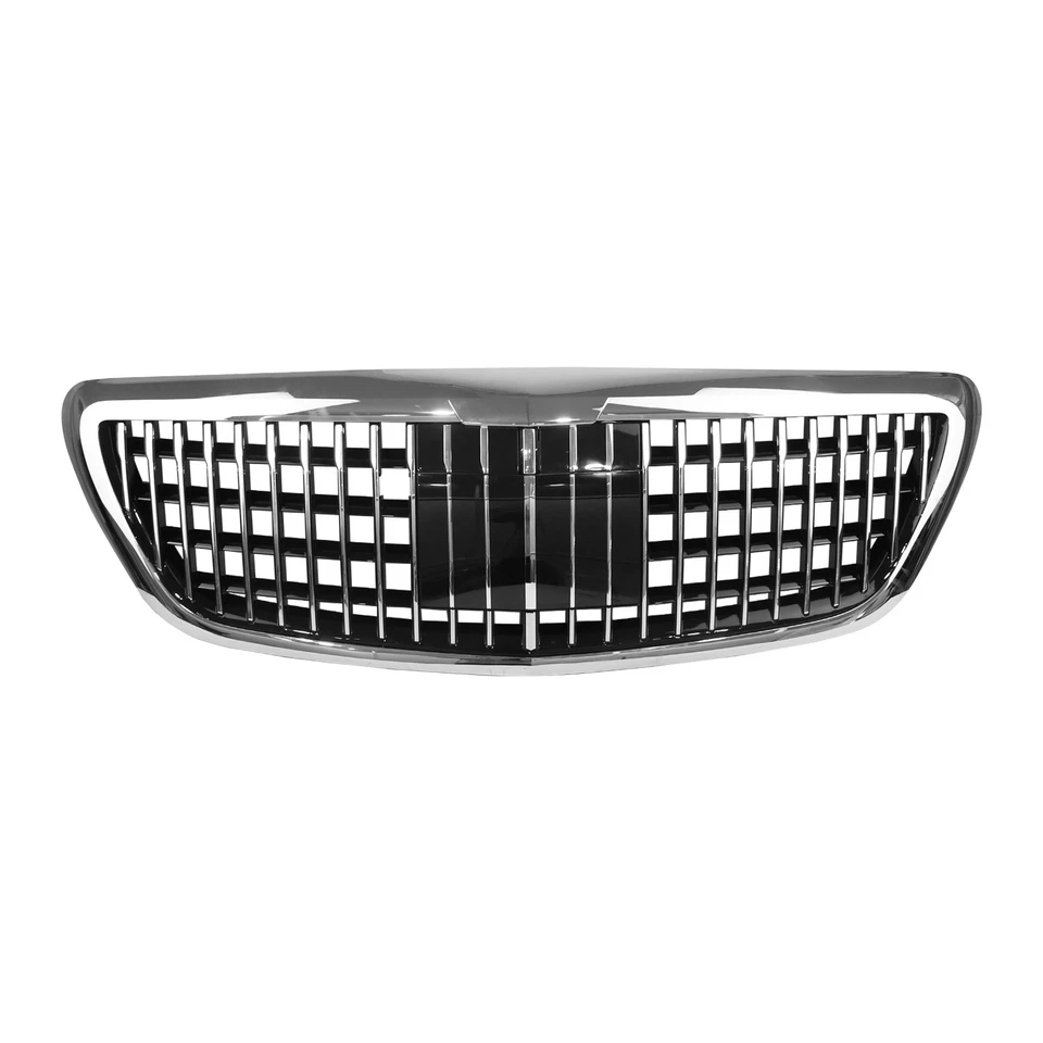 Parachoques delantero parrilla superior estilo MayBach para Mercedes Benz Clase S W222 2014-2020 Foto 2 de 4