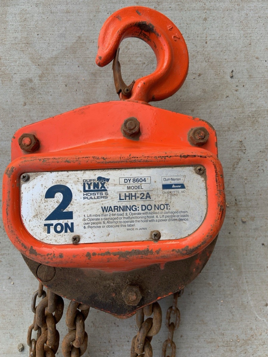 Lighoon2 ジャンク Duff Lynx 2 Ton 10ft Manual Chain Hoist | eBay