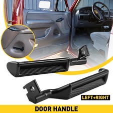 Black Metal Inside Door Handles Pair Lh Rh For 87-96 Ford F150 F250 F350 Truck K