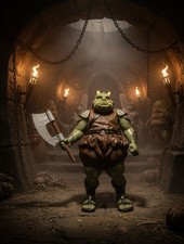 VINTAGE 1983 KENNER STAR WARS GAMORREAN GUARD LOOSE COMPLETE ACTION FIGURE VG F