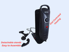 Russell Hobbs 650W Oil Filled Radiator 5 Fin Portable Quiet Electric Heater