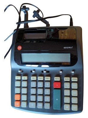 Olivetti TA 4212 PDL Druckender Tischrechner Bürorechner Grau