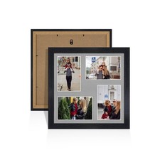 Multi Aperture 12x12 Collage Picture Photo Frames With Silver Mount for 6x4