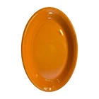 Fiesta Ware Retired Tangerine Orange  Large Oval Platter 13 5/8" HLC USA