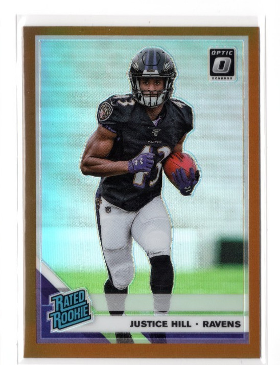 Justice Hill Panini Donruss Optic #183 Bronze