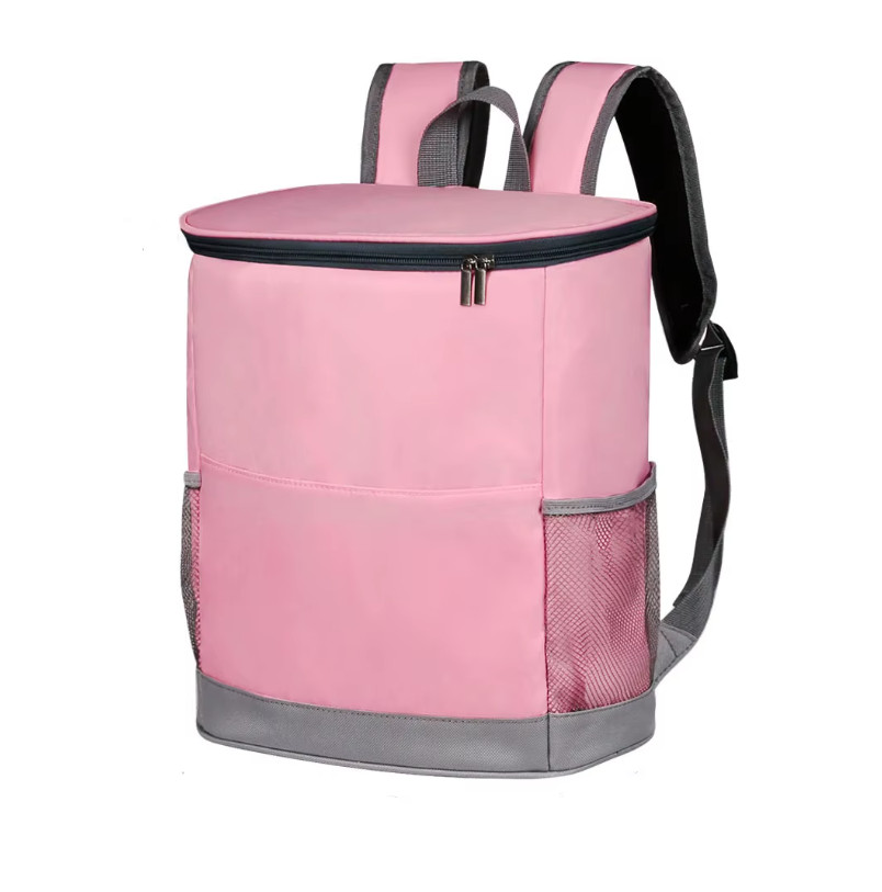 Sac à dos isotherme 6,6L rose idéal pour le camping et la plage