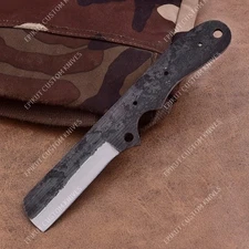 8'' 1095 High Carbon Steel Knife Blank Blade DIY Bushcraft Hunting Knife Making