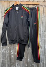 Adidas Originals Superstar Mens Tracksuit Set SST Rasta Jamaica Size S Small