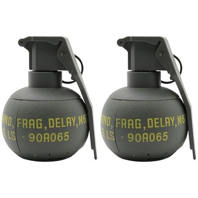 M67 Airsoft Grenade Toys 2Pcs Tactical Grenades Plastic CS Battle Game Toy wi...