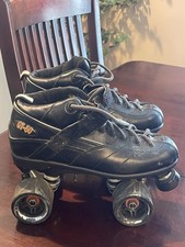 SZ US 8 Sure-Grip Rock GT-50 Black Heavy Lace Up Low Top Roller Skates