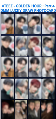 #ad presale ATEEZ GOLDEN HOUR : Part.4 DEARMYMUSE DMM LUCKY DRAW Photocard $16.00