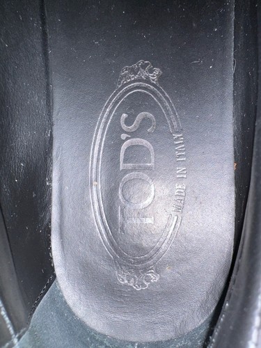 TOD'S Damen Mokassin, Wildleder, schwarz, Gummisohle Gr.39,5 - Bild 5 von 5