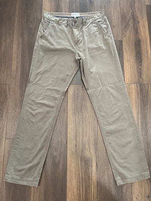 Men's Mantaray Chino Trousers Long Size 36 Beige Straight Fit