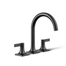 Kohler T28131-4-BL Venza 2-handle bath faucet trim, Matte Black - Slight Wear