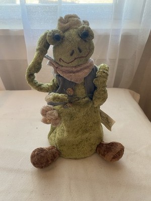 Frog Dan Dee Shelf Sitter Collectors Choice Anthropomorphic Green Dancing READ