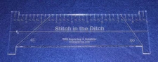 9" Stitch in the Ditch Ruler.  Acrylic 1/4" thick. Quilting/Sewing