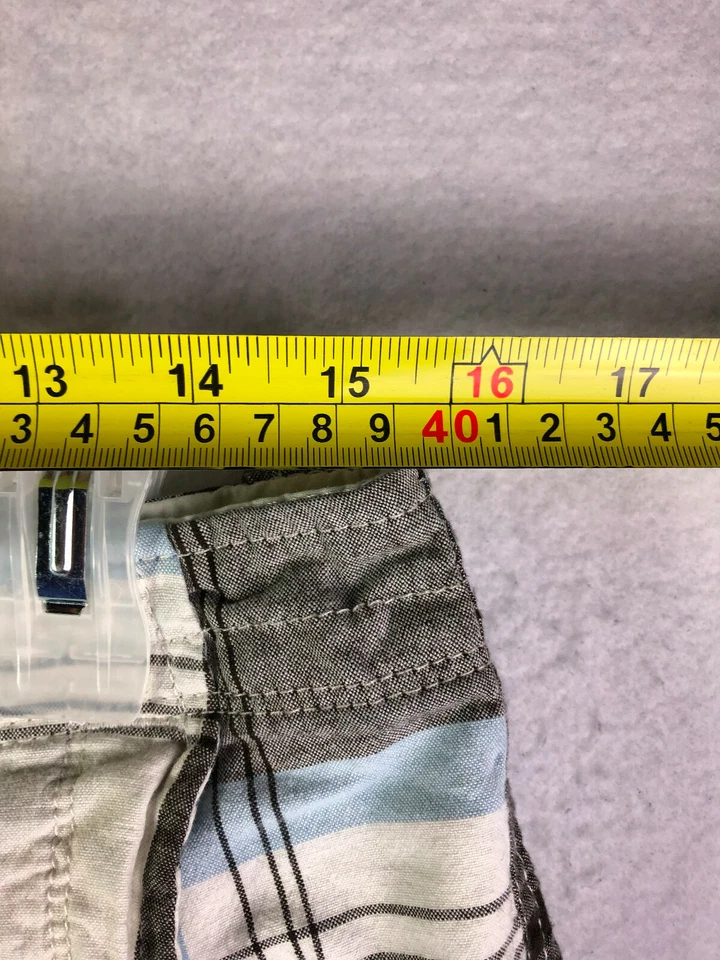 Pantalones cortos Arizona de tiro medio a cuadros al tacto suave para hombre talla 32 31" cintura 100 % algodón Foto 2 de 4