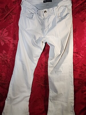 Mavi Relaxed Fit Straight Leg Painter's Pants - Cream, Size: 36x34