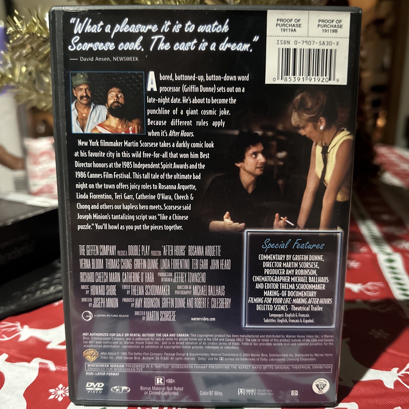 After Hours (DVD, 1985) 85391919209 eBay