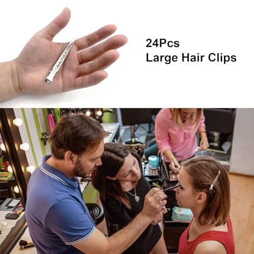 24 Stück Metall Entenschnabel Haarspangen für Frauen Styling Schnitt, 24 Stück groß - Bild 3 von 6