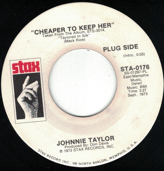 Johnnie Taylor Cheaper To Keep Her (7", Single, Promo, PL ) eBay