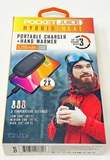 Pocket Juice 5200 mAh USB Hybrid Heat Portable Charger Hand Warmer  New in Box