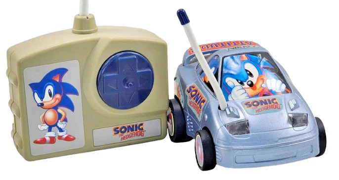 Coche de radiocontrol Sonic the Hedgehog Nikko coleccionable Sega incompleto de colección no funciona Foto 2 de 4