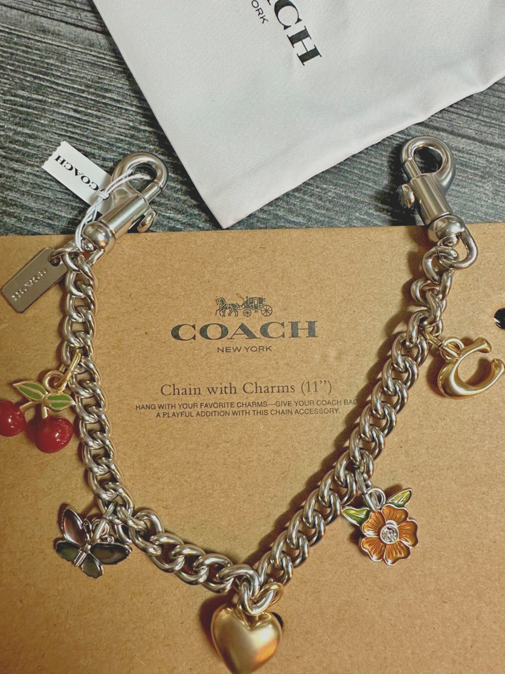 Coach Motif Extension Chain with Charms Limited | eBay