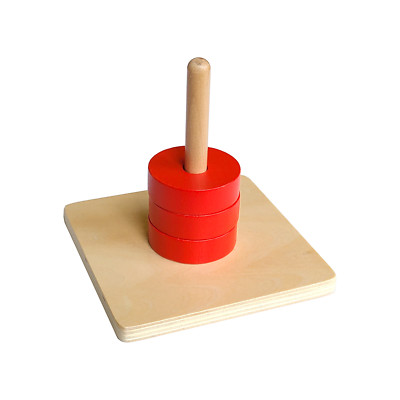 Discs on Vertical Dowel - IFIT MONTESSORI INFANT / TODDLER MATERIAL