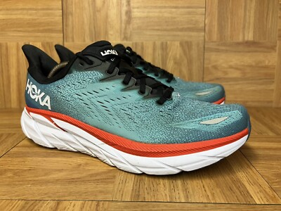 HOKA Clifton 8 Running Shoes Men’s 11.5D Gray Orange Athletic Sneakers Hoka Clifton 8 Men main image 3