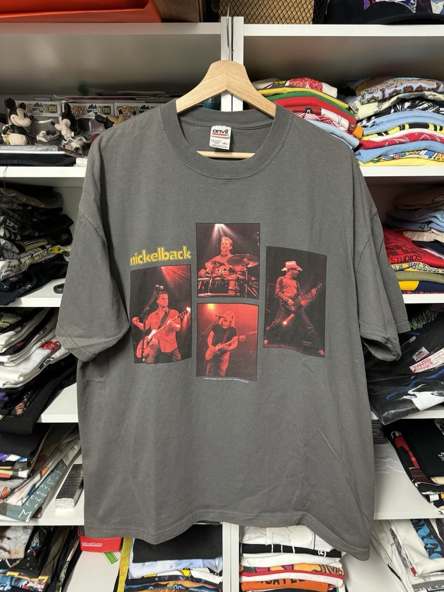 Vtg NICKELBACK 2002 World Tour Preshrunk Double Sided Concert Tee