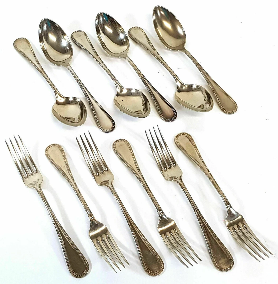 ANTIQUE Alpaca Tablespoons Set of 6 Alpaca Tablespoons With 