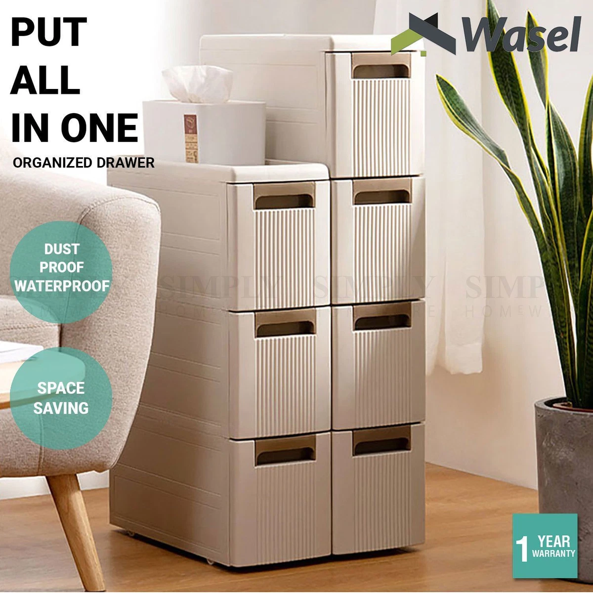 Thin plastic storage drawers online