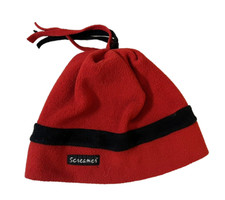 VINTAGE SCREAMER RED FLEECE BEANIE HAT MEN WOMEN ONE SIZE OS