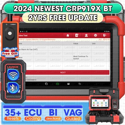 2024 LAUNCH X431 CRP919X BT PRO Bidirectional Car Diagnostic Scanner Key Coding