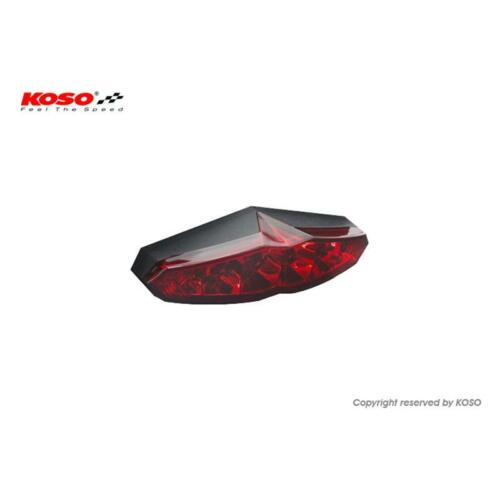 KOSO LED Rücklicht - Infinity mit Kennzeichenbeleuchtung - E-geprüft rot - Bild 1 von 3