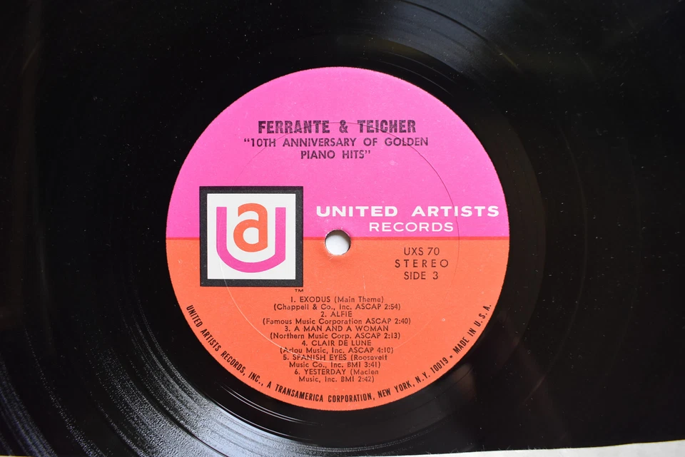 FERRANTE TEICHER 10TH ANNIVERSARY PIANO HITS 2LP RECORD EXODUS APARTMENT THEMES Foto 4 de 4