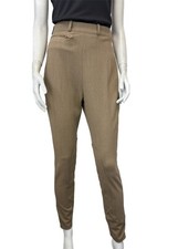 VINTAGE HERMES Wool Riding Breeches Pants Jodhpurs 40 8 Brown Zipped Pocket