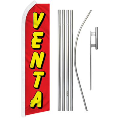 Venta Swooper Flutter Feather Advertising Flag Kit Gran Venta Aqui Sale Flag