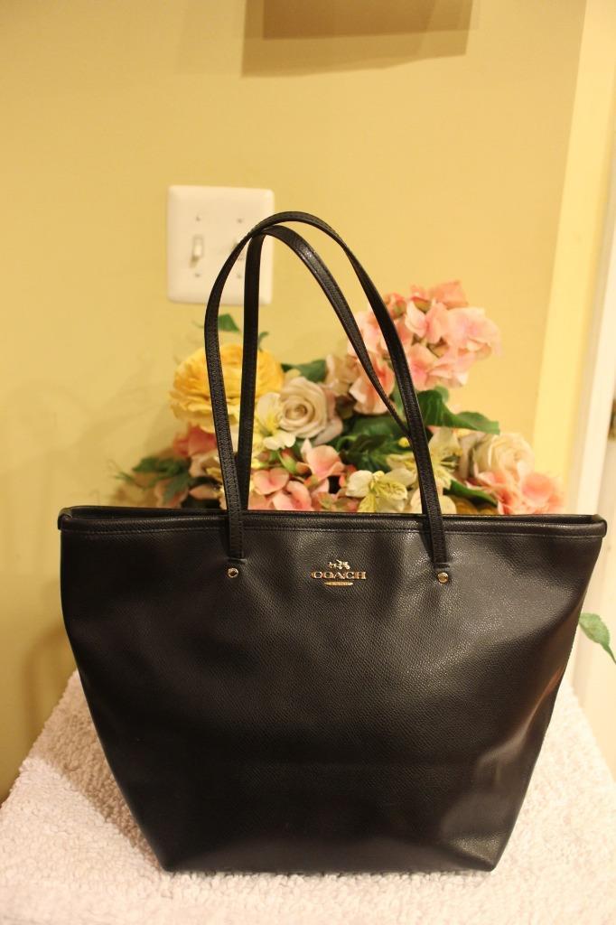 Coach Crossgrain Taxi Zip Tote Shoulder bag 34103 (pu… Gem