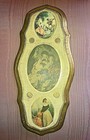 Vintage Gold Gilt Italian Florentine Tole Wood Courting Couple Wall Plaque — photo 1