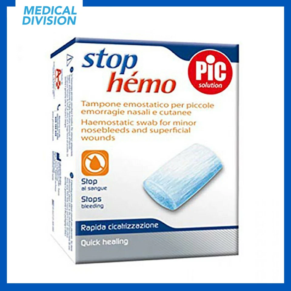 PIC 5 Tamponi Emostatici per emorragie nasali Stop Hemo - tampone nasale emostatico