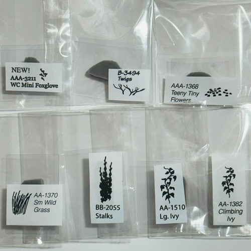 Art Impressions Rubber Stamps You Pick! Foliage Flowers Wild Grass Foxglove Ivy