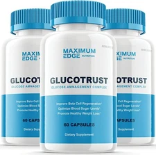 Glucotrust Capsules Blood Sugar Support Supplement Glucotrust Glucose (3 Pack)