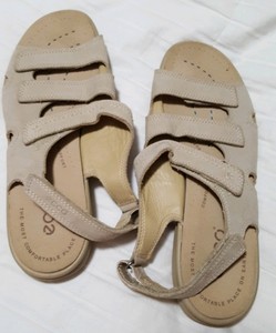 ecco brown leather sandals